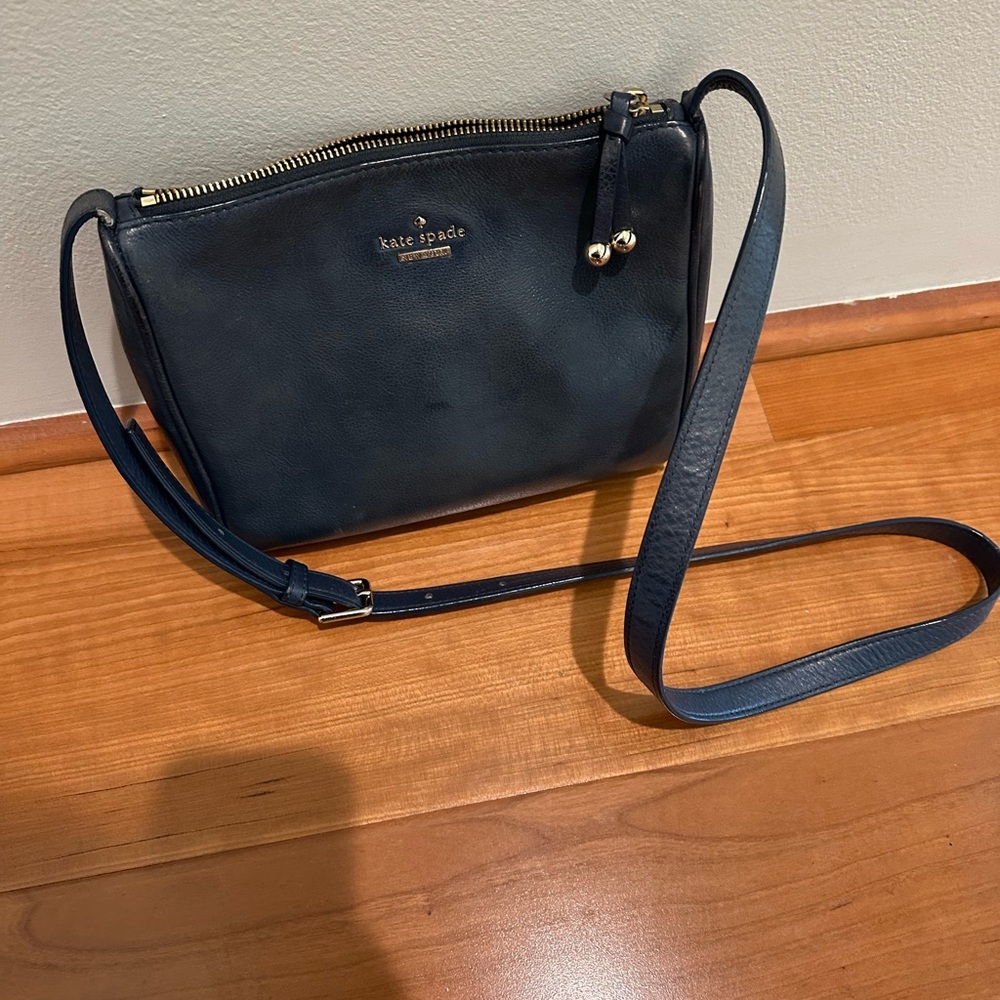 Kate Spade crossbody purse navy blue